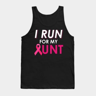 I Run For My Aunt Walk Breast Cancer Awareness Tank Top